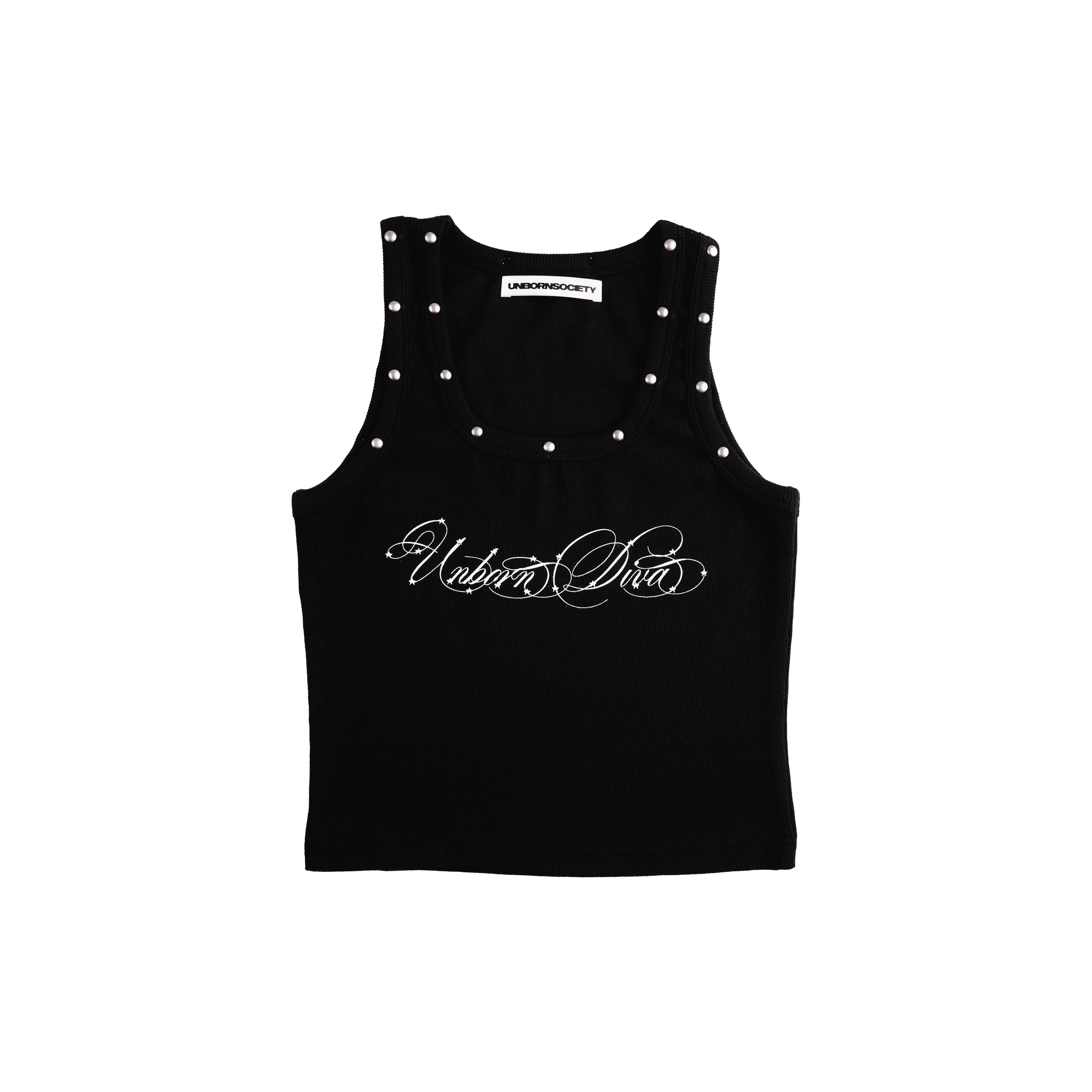 UNBORN DIVA TANK BABY TEE (Black)