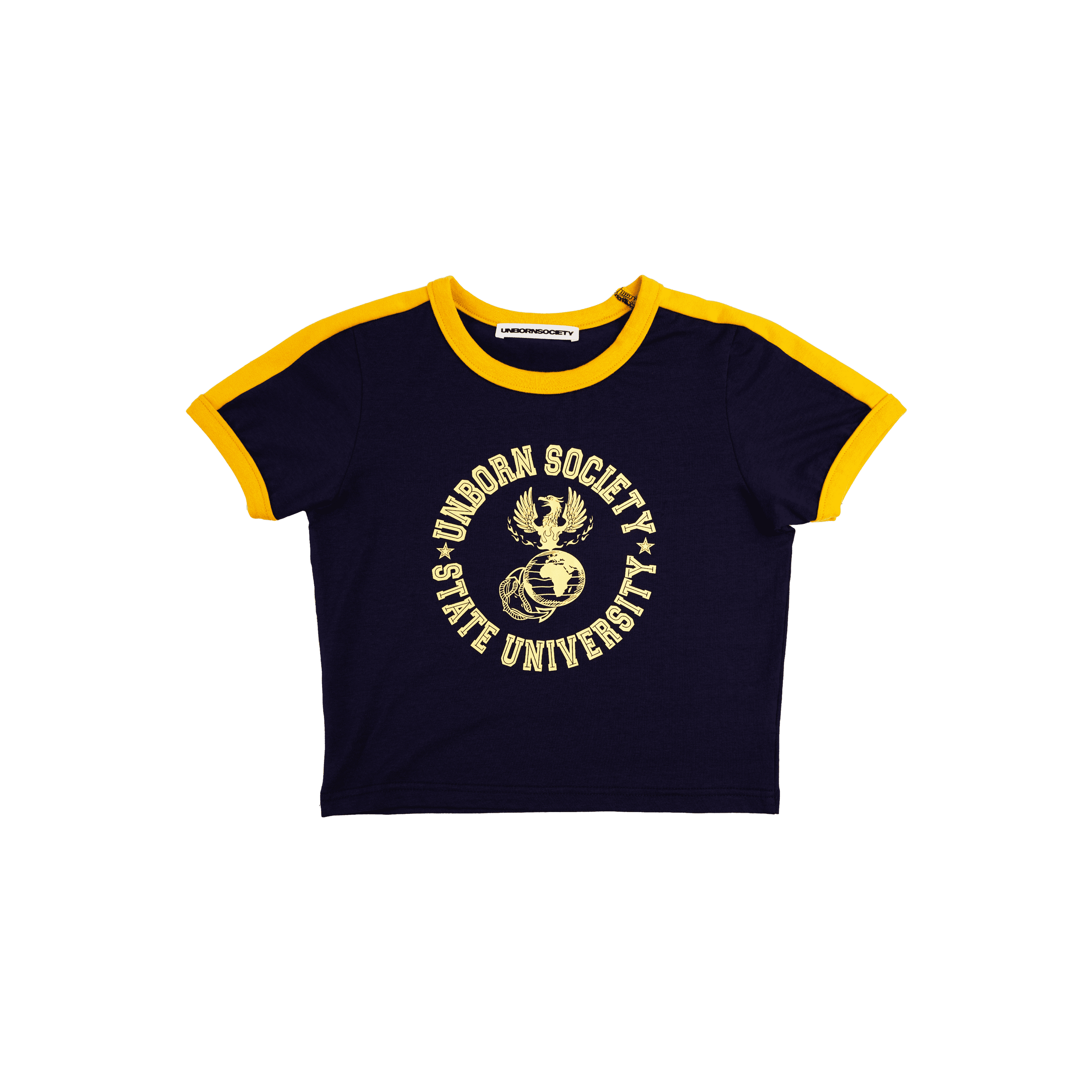UNBORN SOCIETY STATE UNIVERSITY RINGER TEE