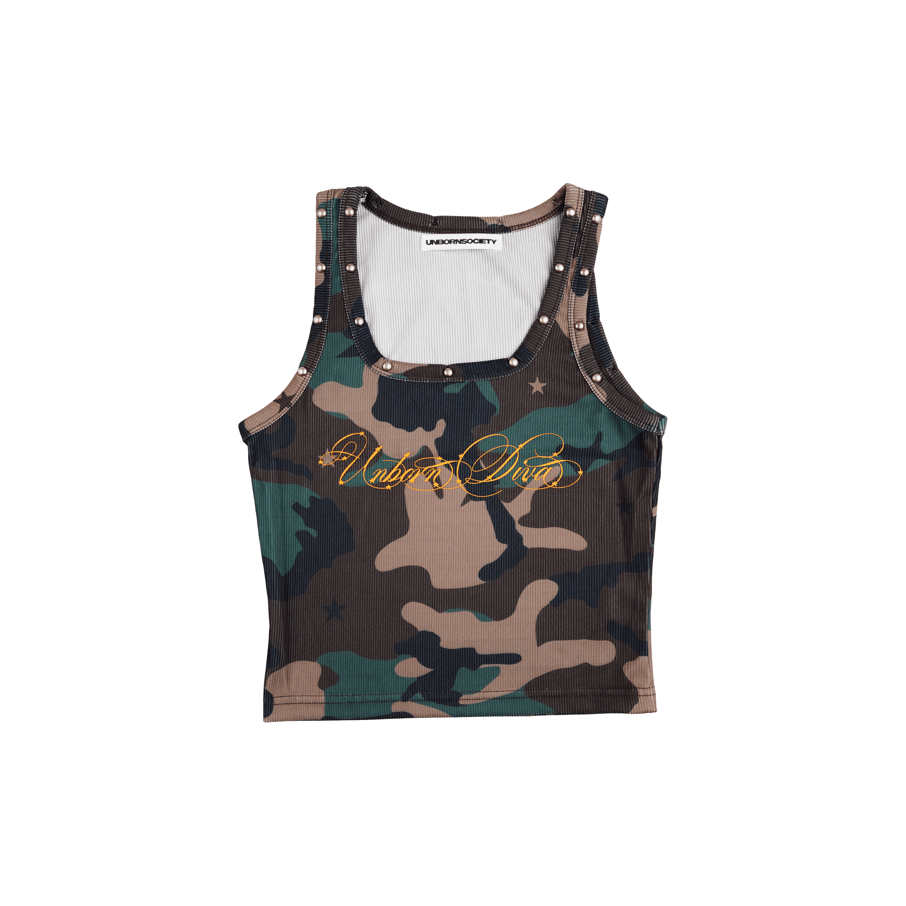 UNBORN DIVA TANK BABY TEE (Camo)