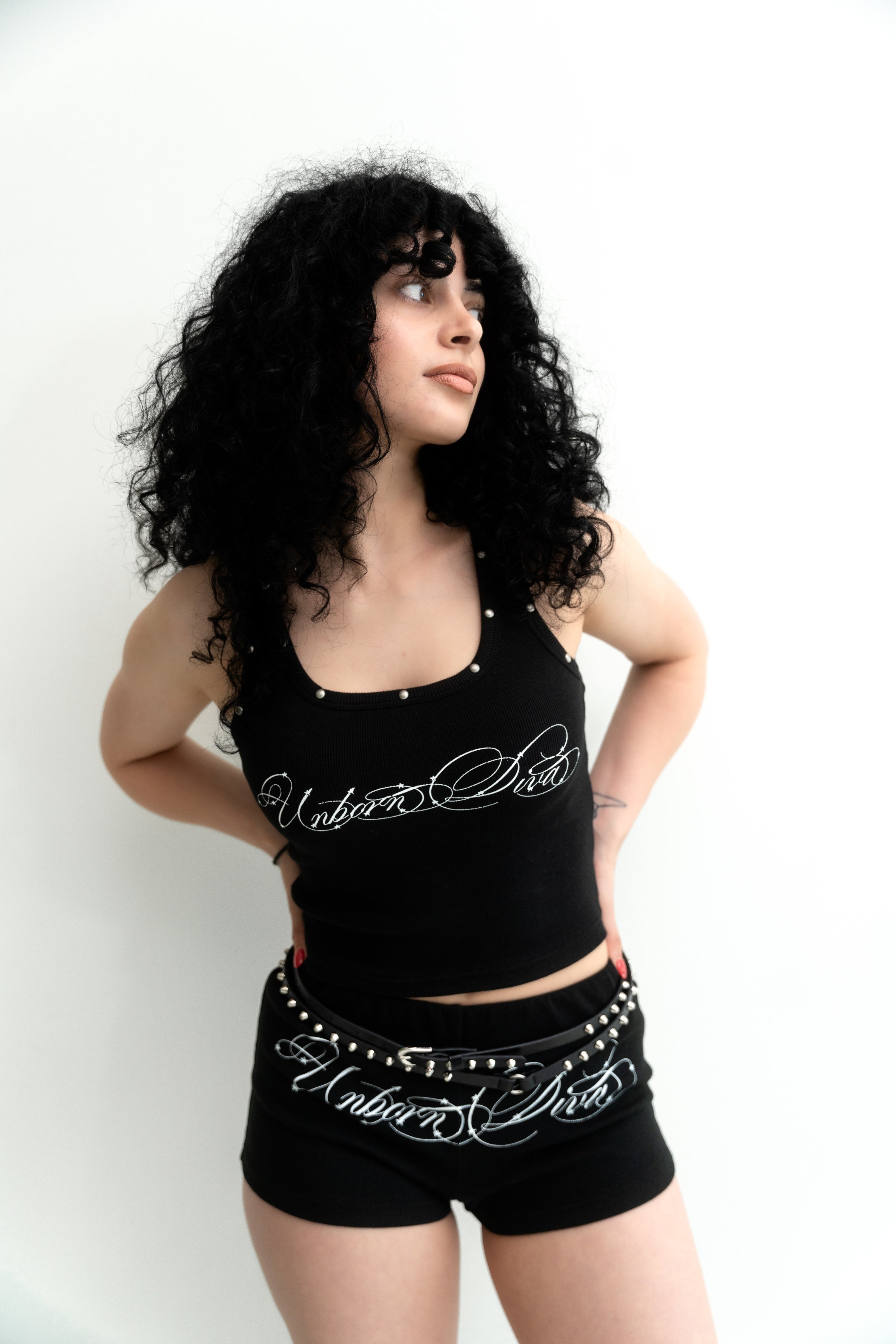 UNBORN DIVA BABY SHORTS (Black)
