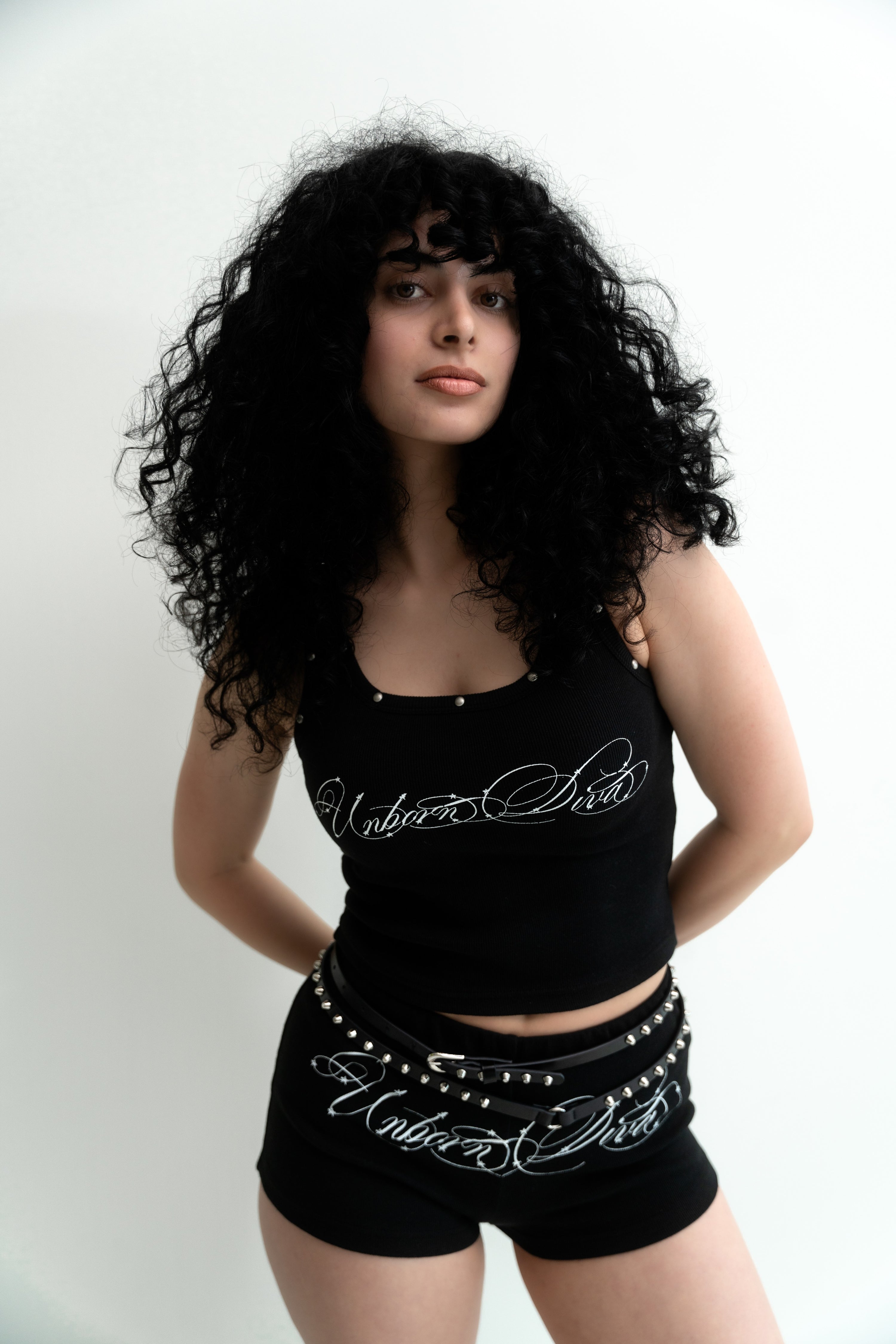 UNBORN DIVA BABY SHORTS (Black)