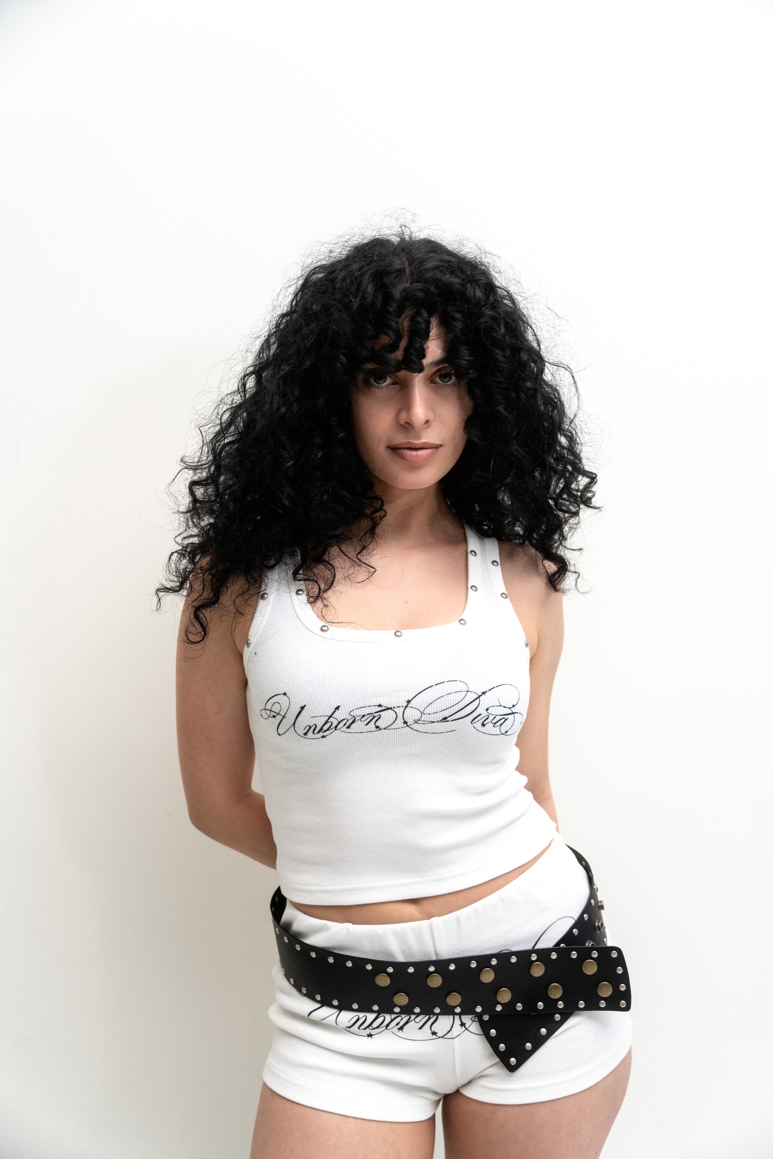 UNBORN DIVA TANK BABY TEE (White)