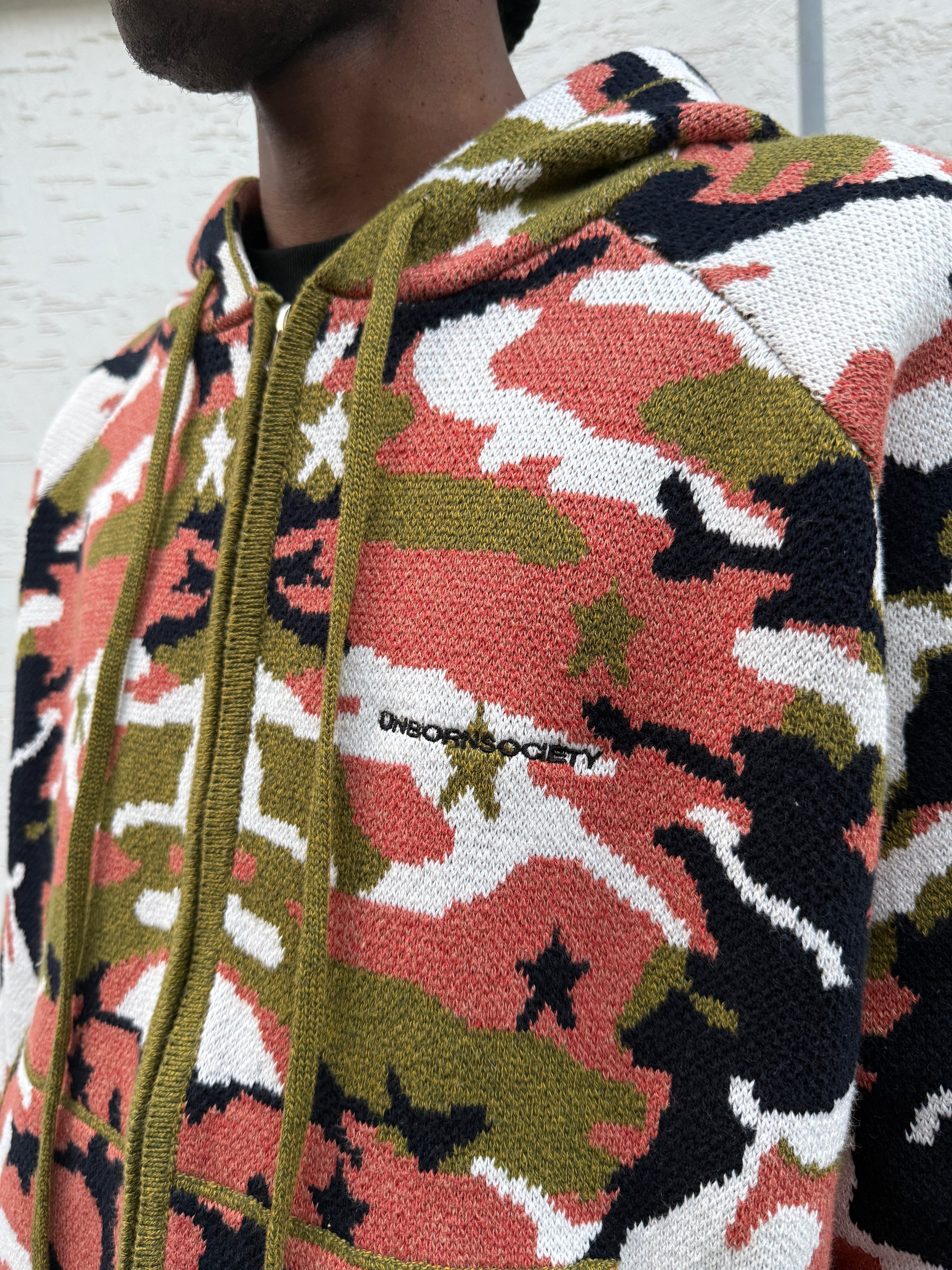 (8) UNBORN SOCIETY SIGNATURE KNIT HOODIE (DESERT CAMO)