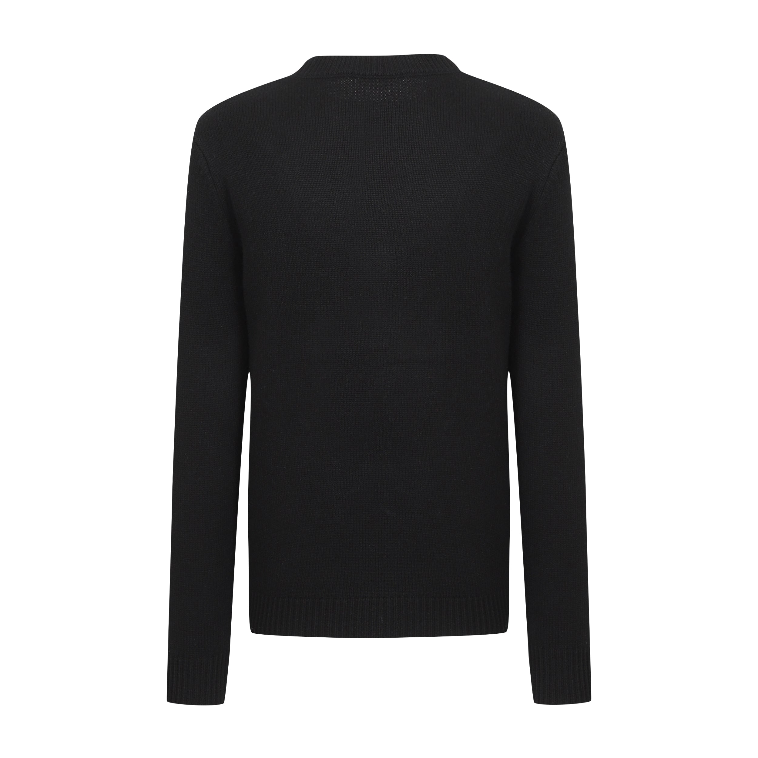 (6) UNBORN STATE FLAG WOOL KNIT SWEATER (Black)