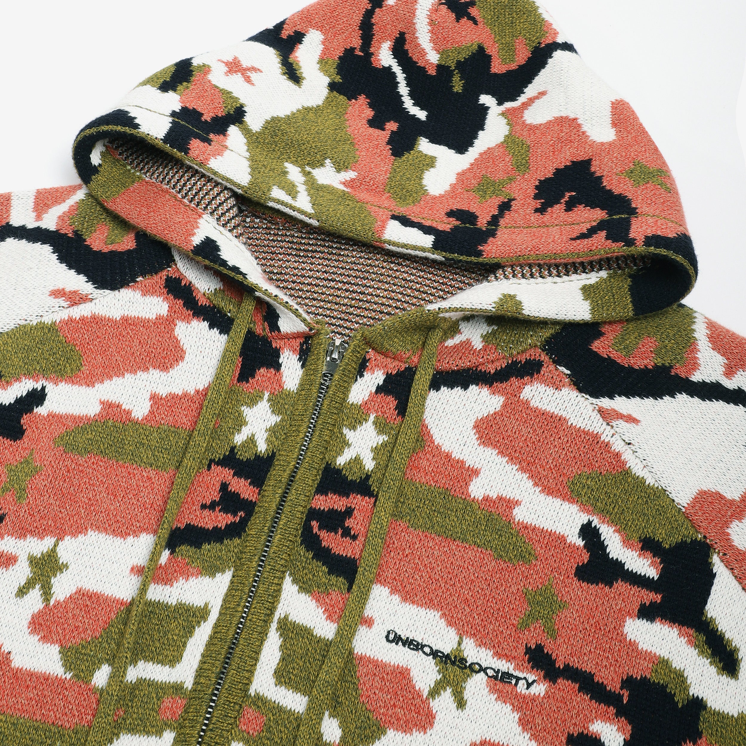 (8) UNBORN SOCIETY SIGNATURE KNIT HOODIE (DESERT CAMO)
