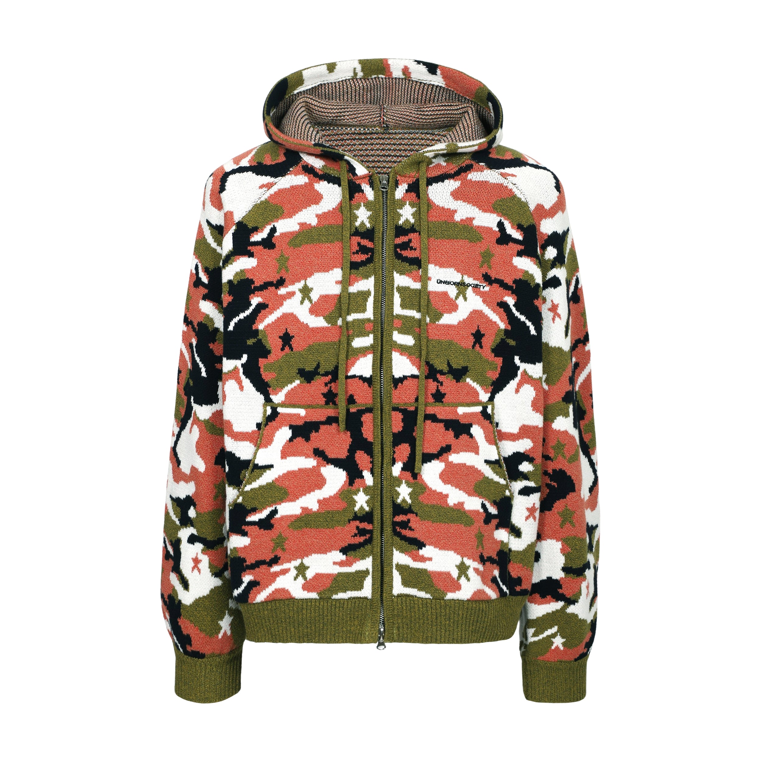 (8) UNBORN SOCIETY SIGNATURE KNIT HOODIE (DESERT CAMO)