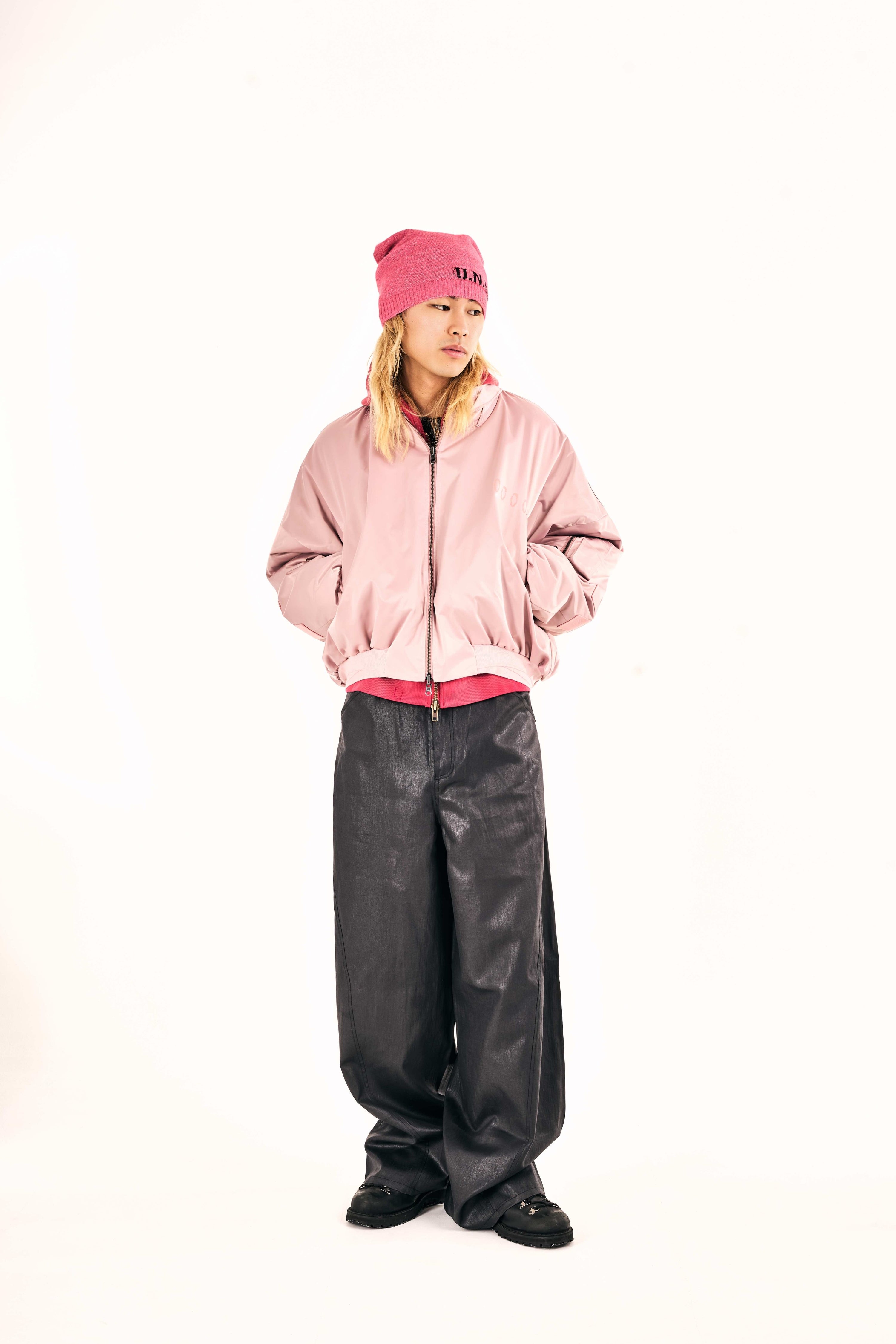 ‘U.N.B.S.C.’ Bomber Jacket (Salmon Pink)