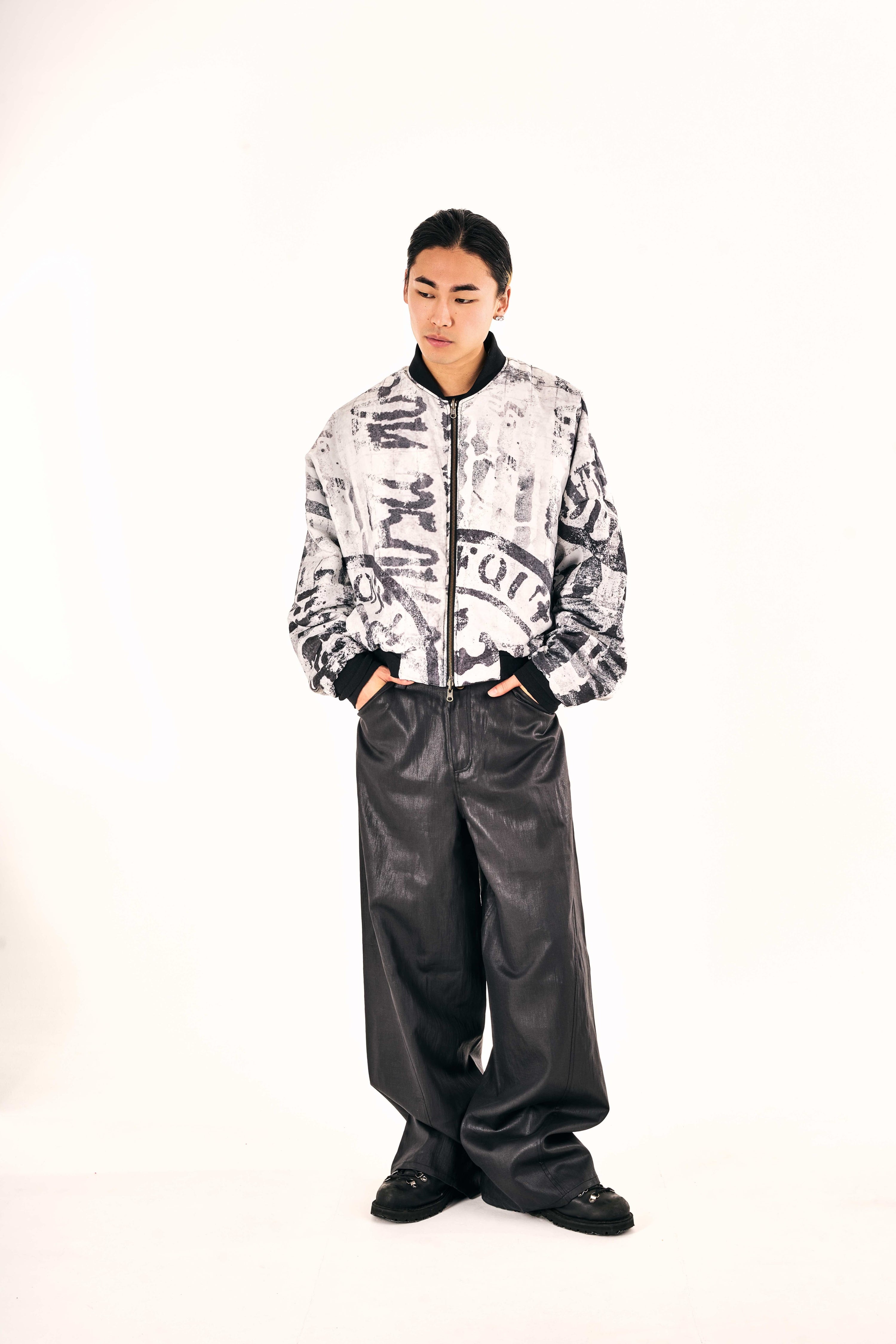 ‘U.N.B.S.C.’ Bomber Jacket (Black)