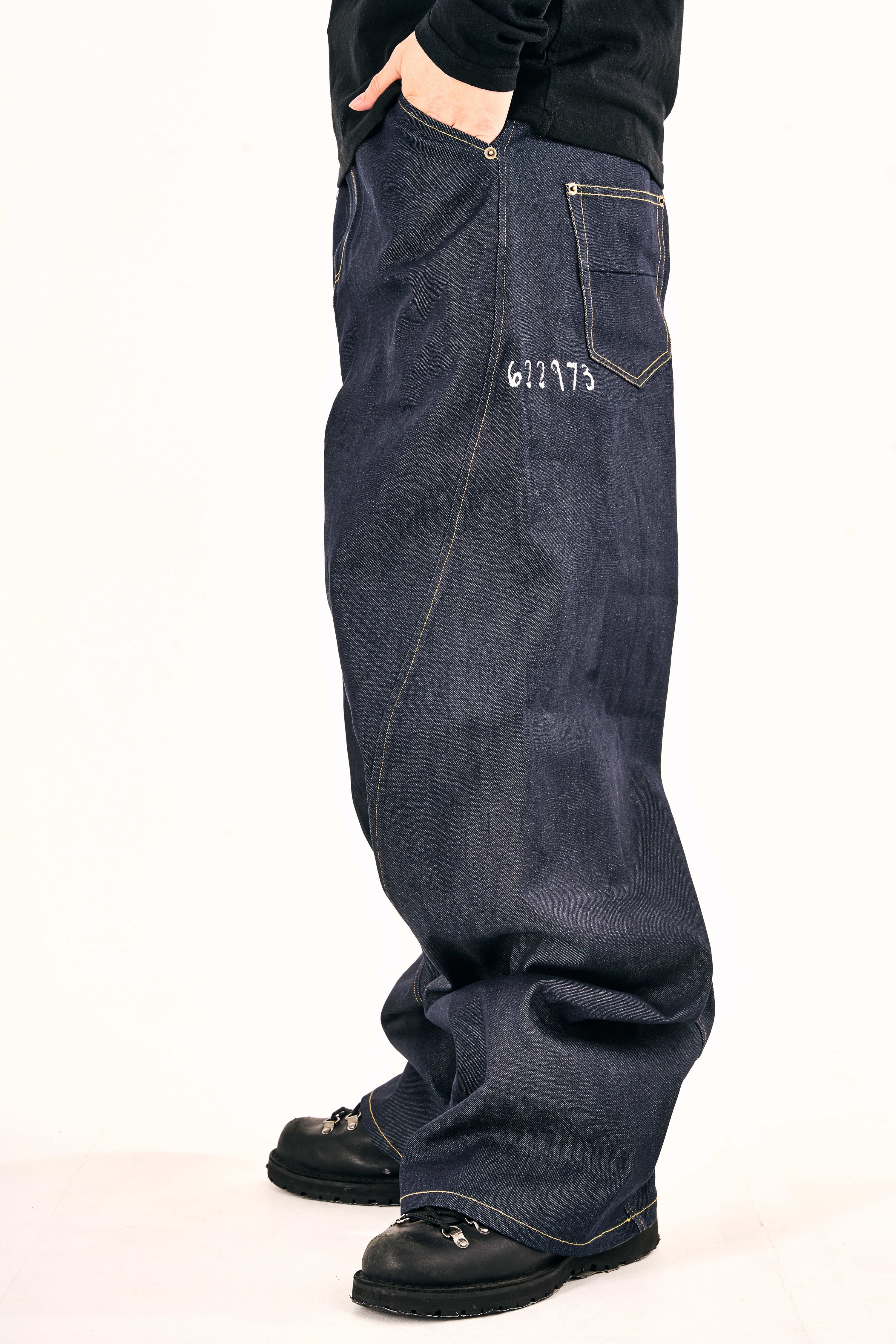 ‘622973’ Raw Denim Cotton Pants