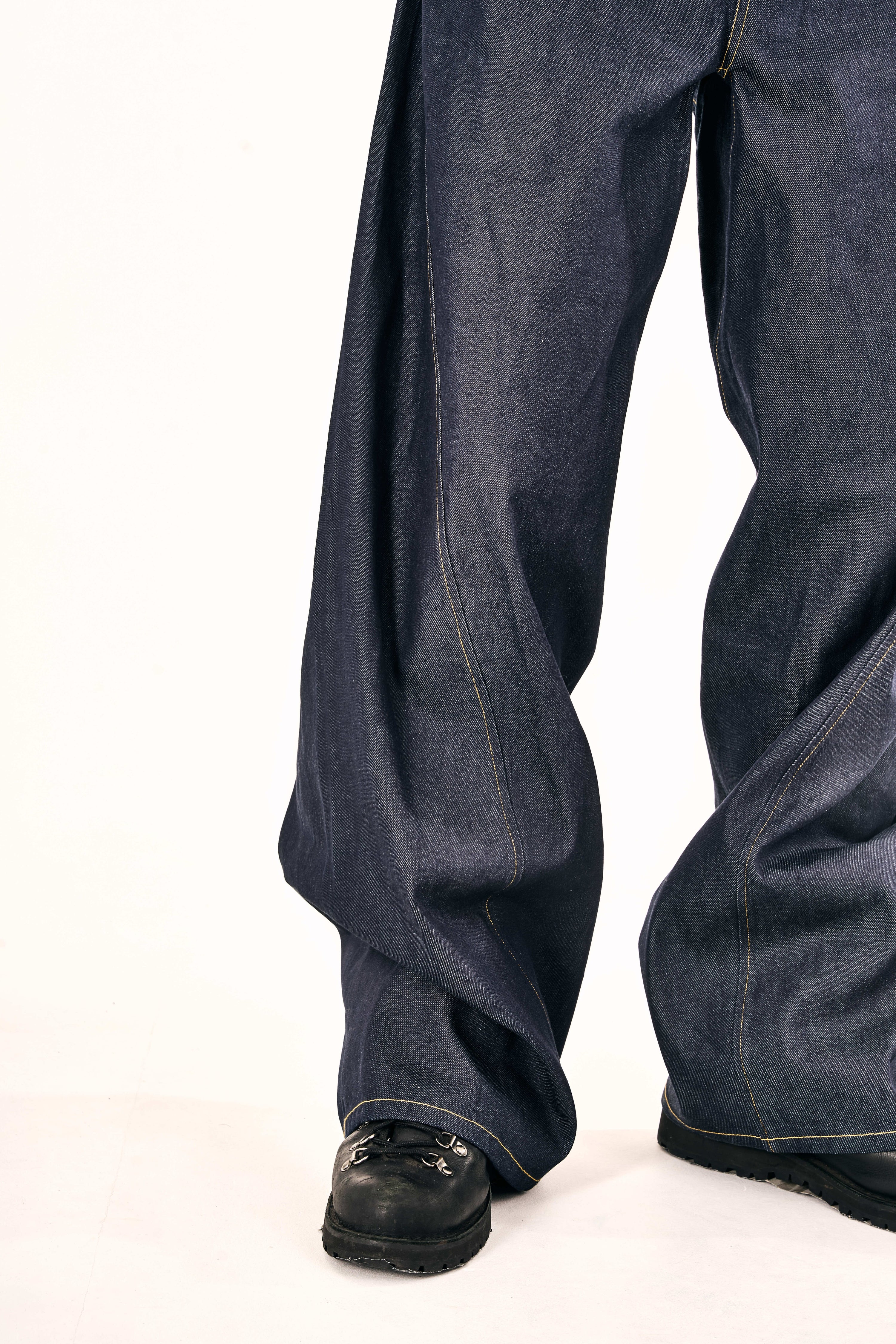 ‘622973’ Raw Denim Cotton Pants